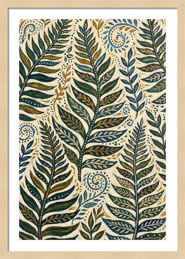 Folkinspired Fern Patterns
