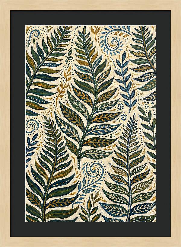 Folkinspired Fern Patterns