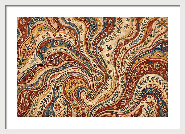 Folkinspired Marble Pattern