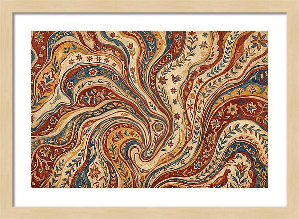 Folkinspired Marble Pattern
