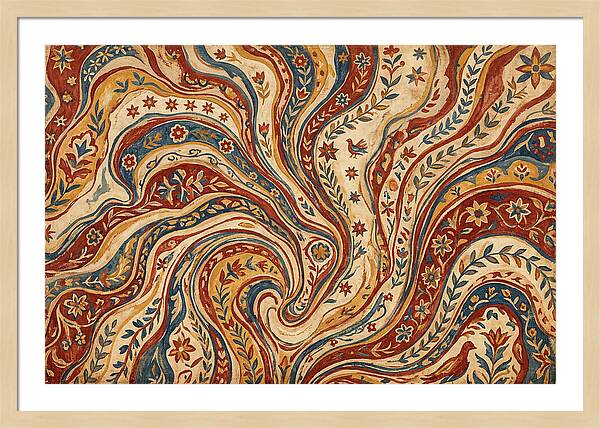 Folkinspired Marble Pattern