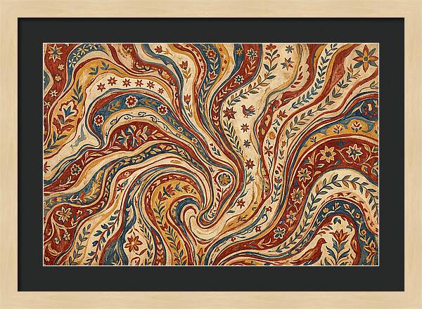 Folkinspired Marble Pattern