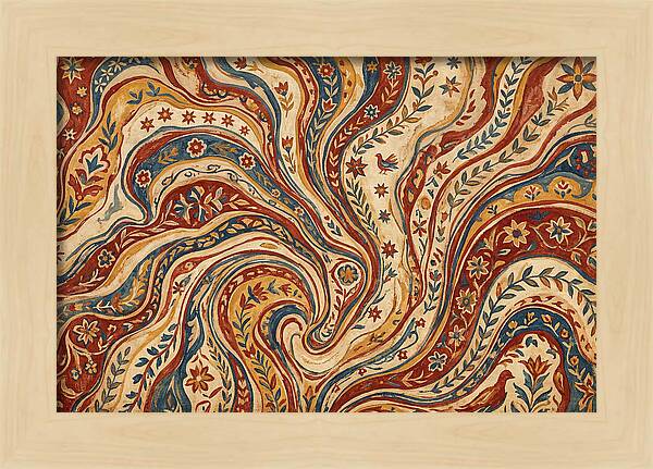 Folkinspired Marble Pattern