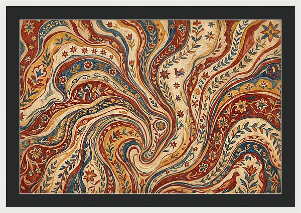 Folkinspired Marble Pattern
