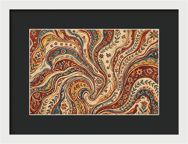 Folkinspired Marble Pattern
