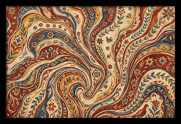 Folkinspired Marble Pattern