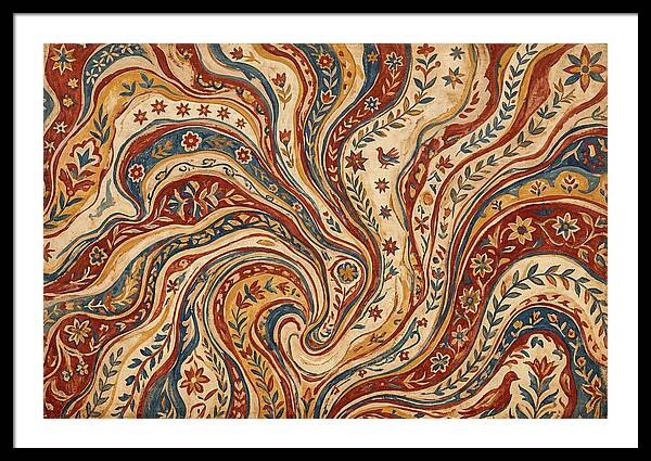 Folkinspired Marble Pattern