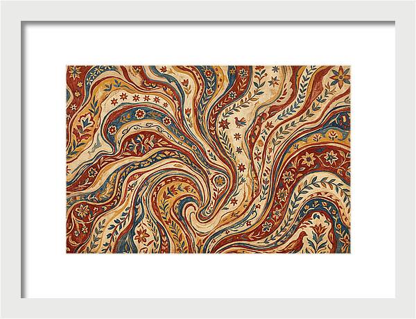 Folkinspired Marble Pattern