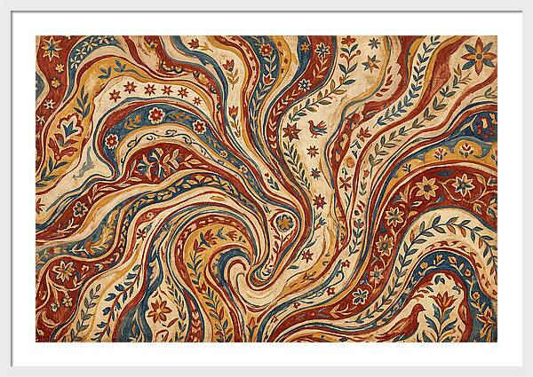 Folkinspired Marble Pattern