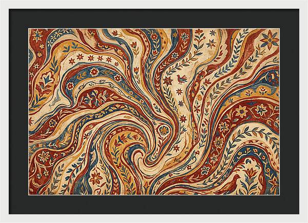 Folkinspired Marble Pattern