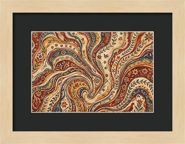 Folkinspired Marble Pattern
