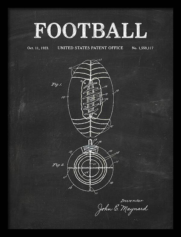 Football Chalkboard Patent Us1559117a