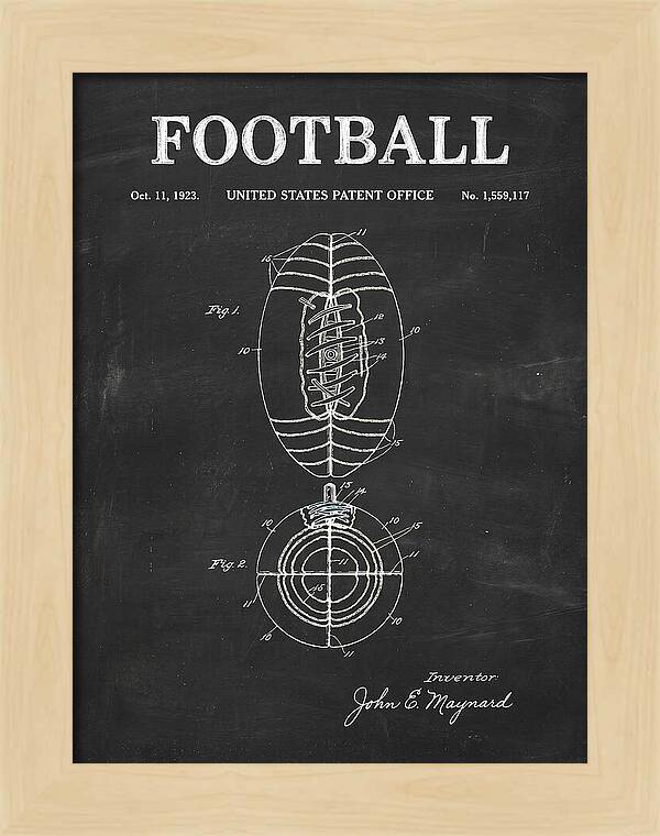Football Chalkboard Patent Us1559117a