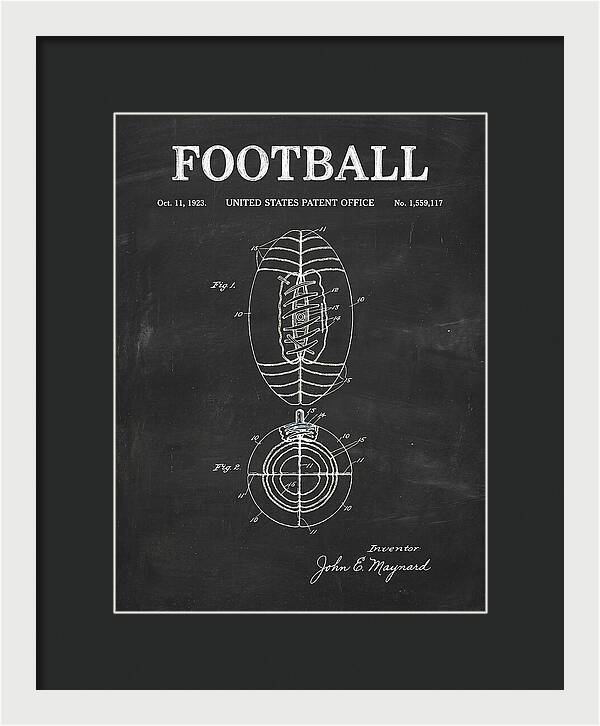 Football Chalkboard Patent Us1559117a