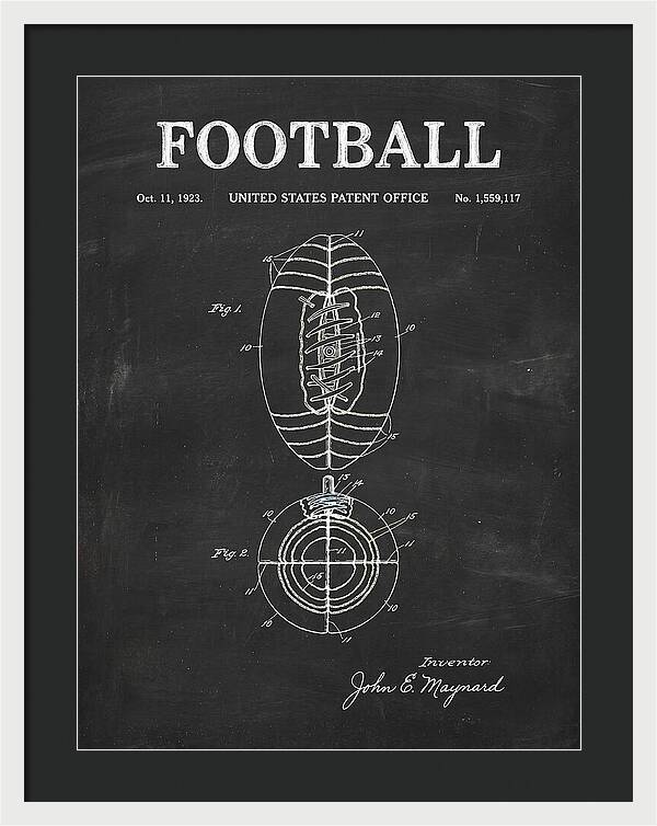 Football Chalkboard Patent Us1559117a