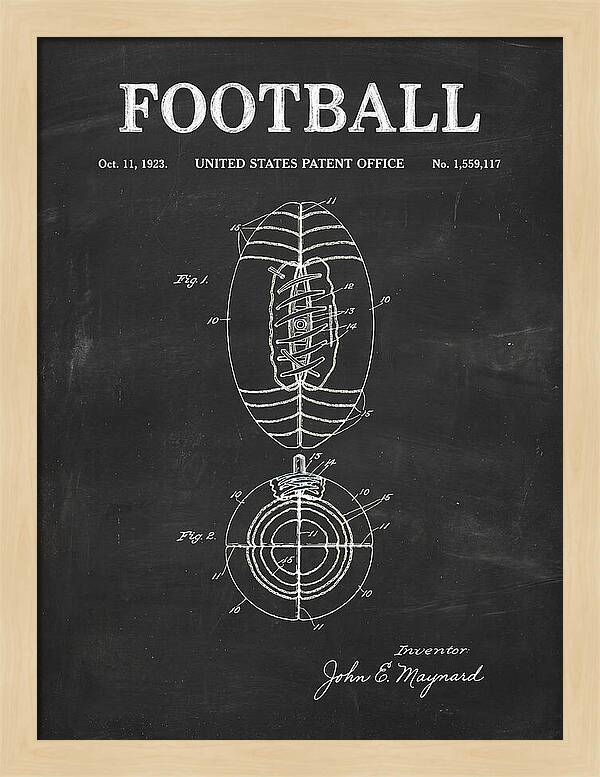 Football Chalkboard Patent Us1559117a