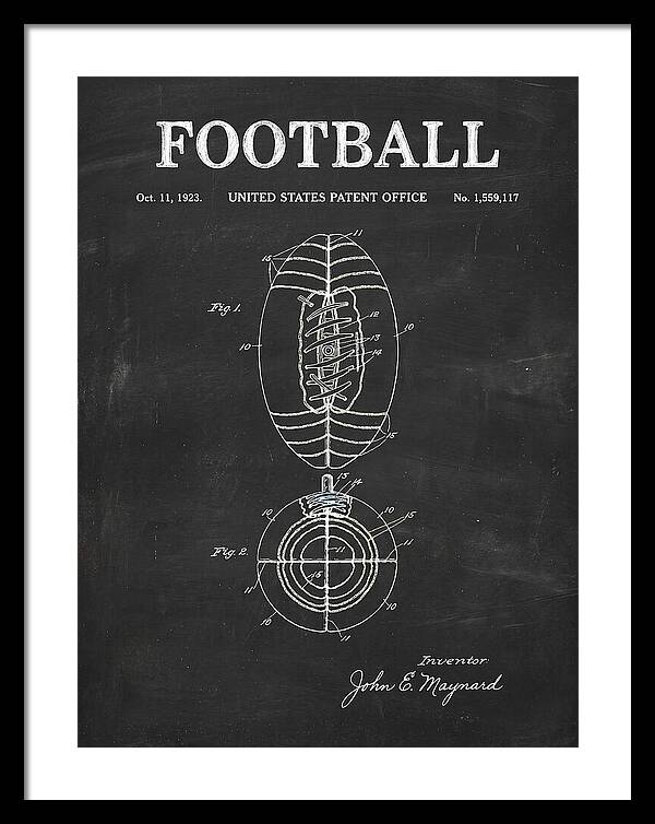 Football Chalkboard Patent Us1559117a
