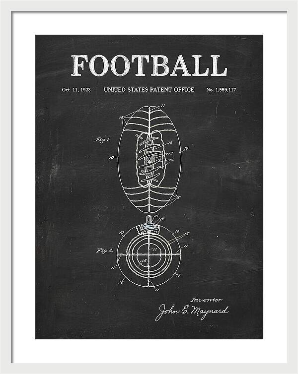 Football Chalkboard Patent Us1559117a
