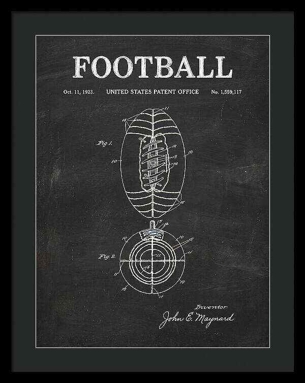 Football Chalkboard Patent Us1559117a