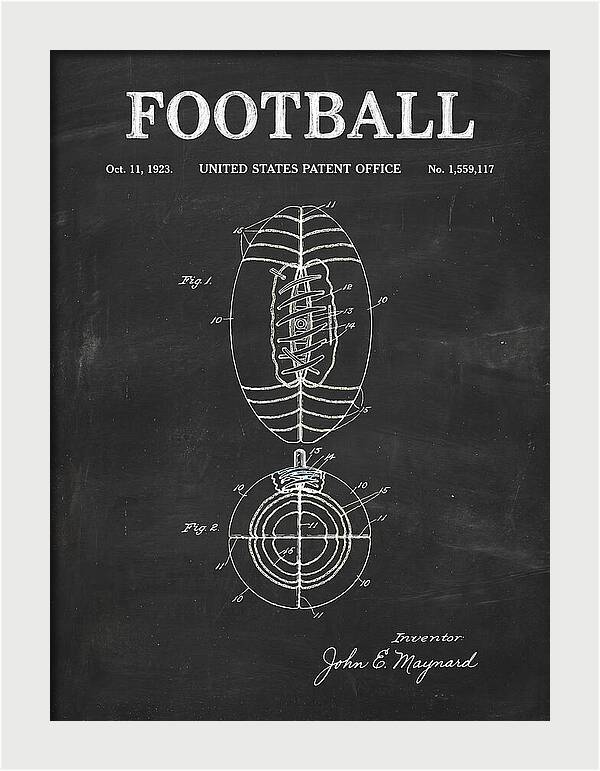 Football Chalkboard Patent Us1559117a
