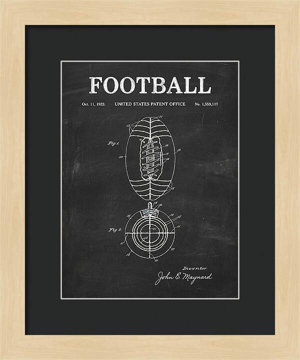 Football Chalkboard Patent Us1559117a