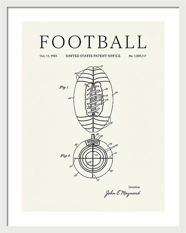 Football Minimalist Patent Us1559117a