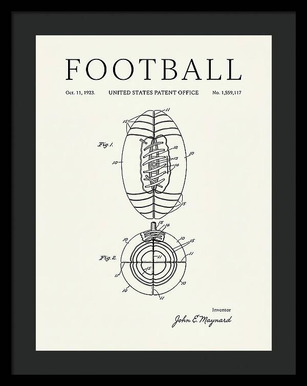 Football Minimalist Patent Us1559117a