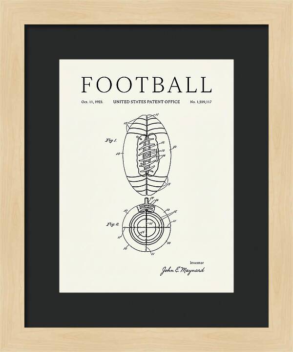 Football Minimalist Patent Us1559117a