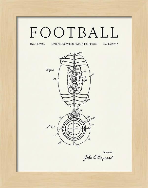Football Minimalist Patent Us1559117a