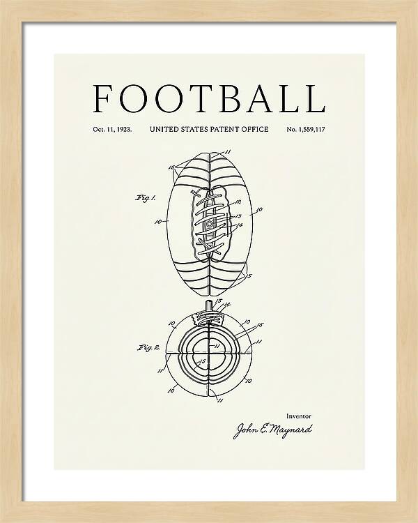 Football Minimalist Patent Us1559117a