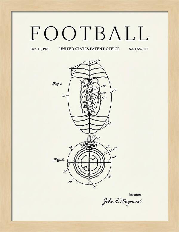 Football Minimalist Patent Us1559117a