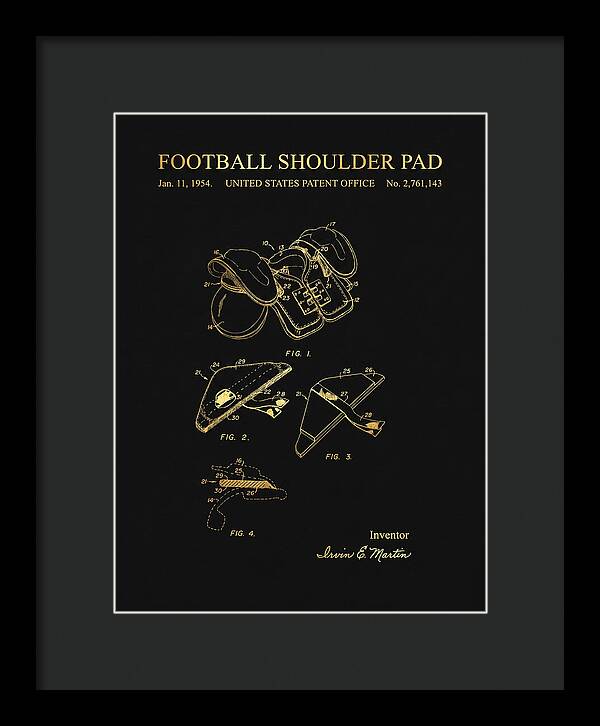 Football Shoulder Pad Gold Patent Us2761143a