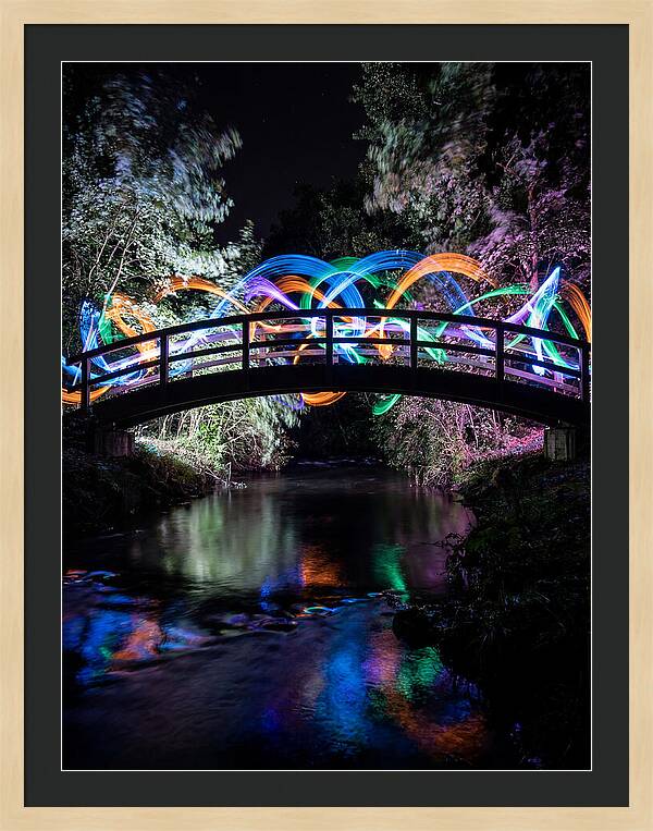 Footbridge At Night