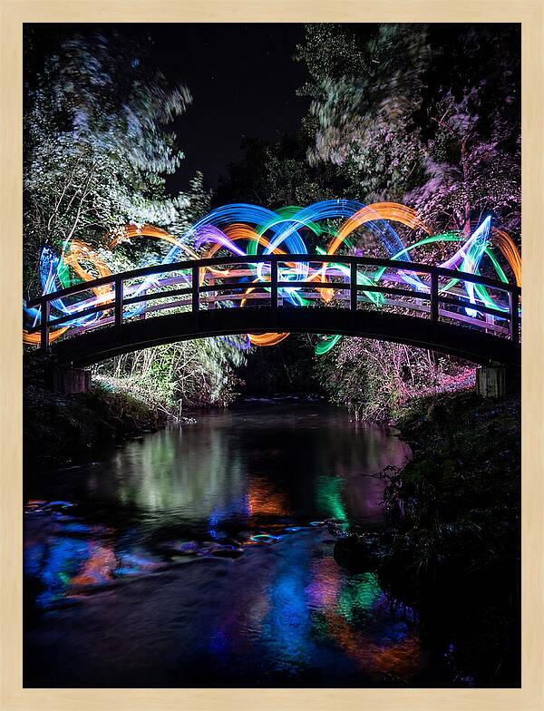Footbridge At Night