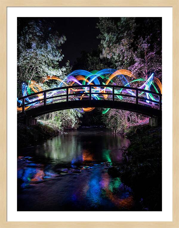 Footbridge At Night
