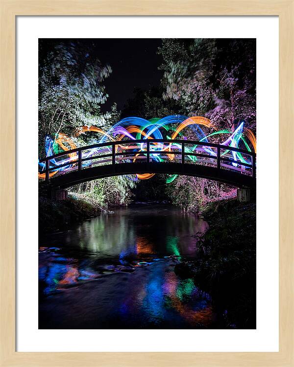 Footbridge At Night