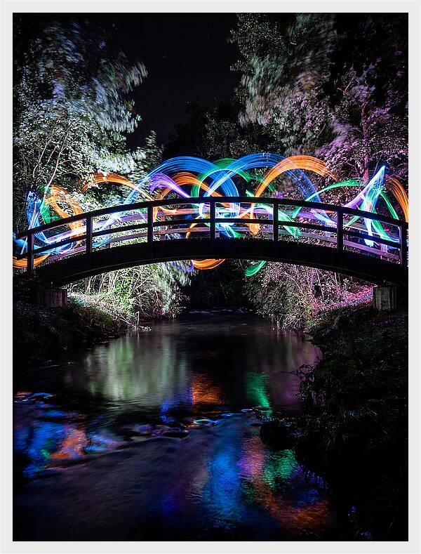 Footbridge At Night