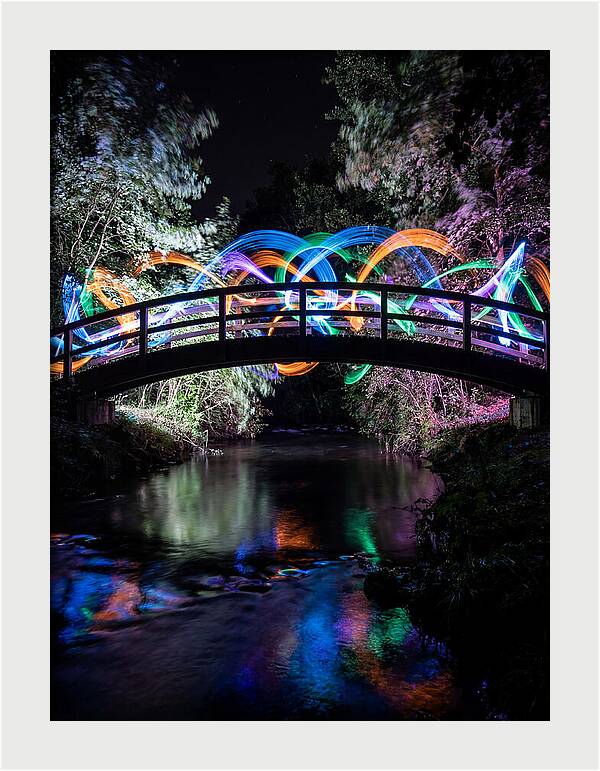 Footbridge At Night