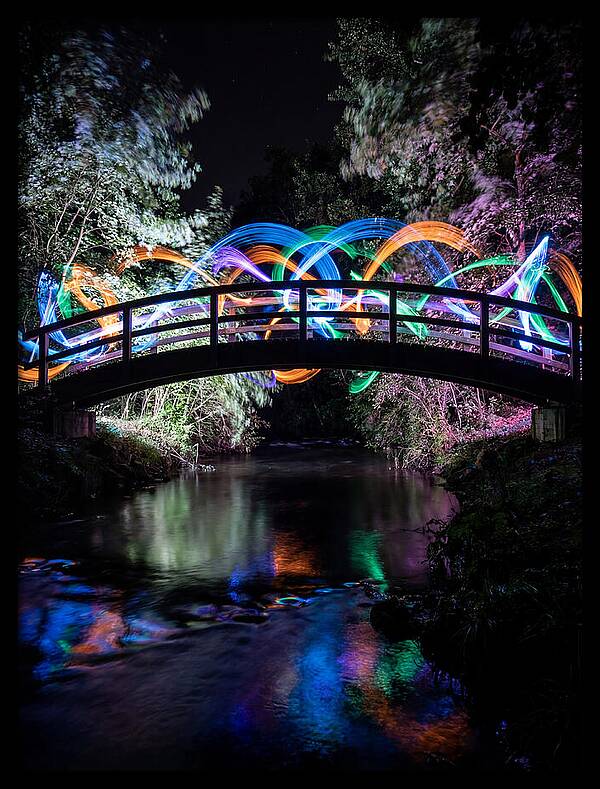 Footbridge At Night