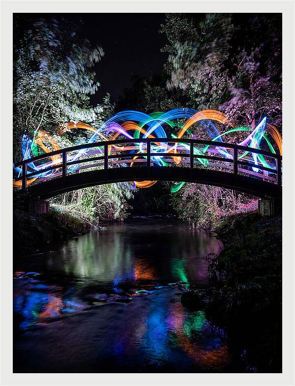 Footbridge At Night