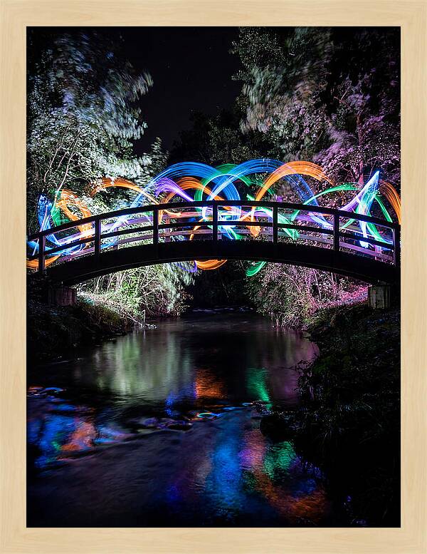 Footbridge At Night