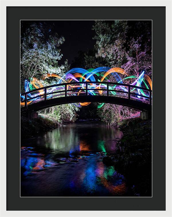 Footbridge At Night