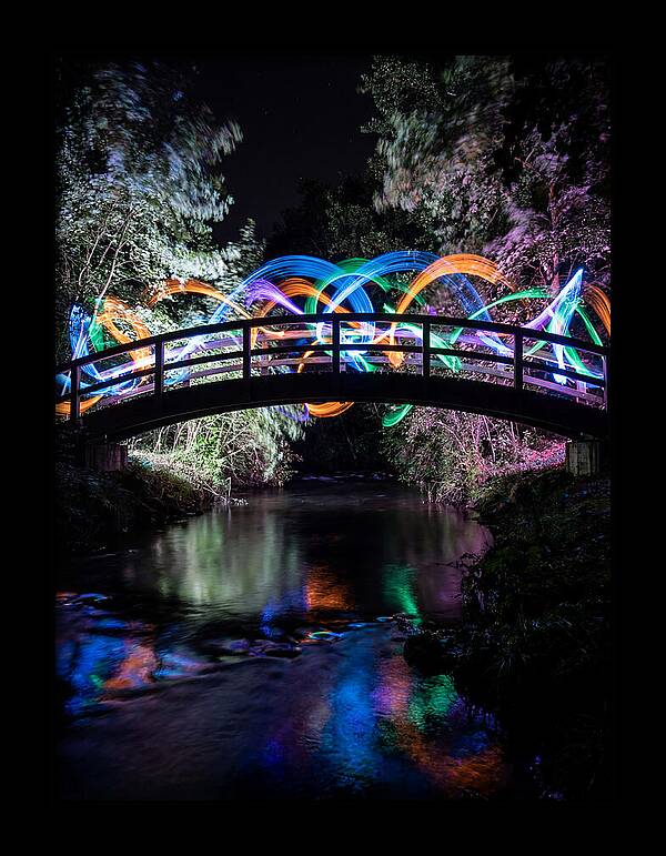 Footbridge At Night