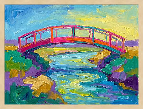 Footbridge Over Tranquil Waters
