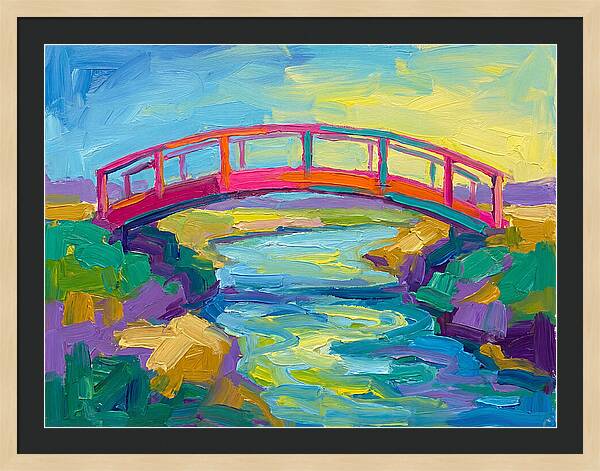 Footbridge Over Tranquil Waters