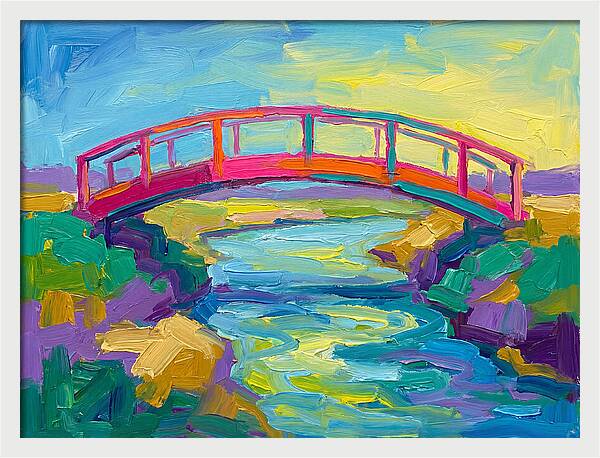 Footbridge Over Tranquil Waters