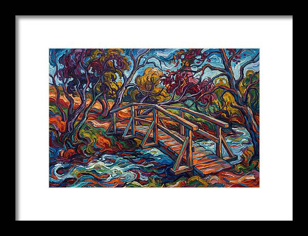Footbridge Over Vibrant Waters