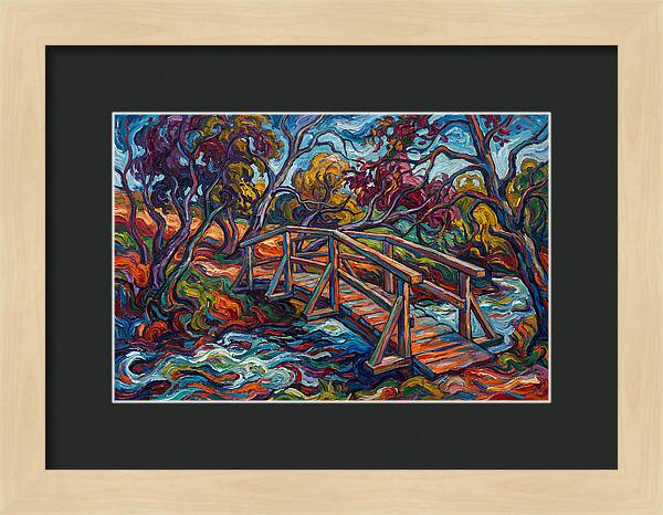 Footbridge Over Vibrant Waters