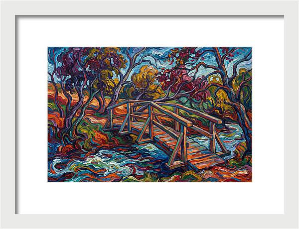 Footbridge Over Vibrant Waters