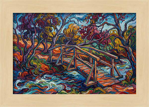 Footbridge Over Vibrant Waters